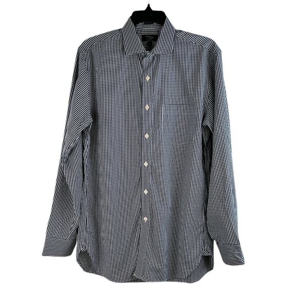 J. CREW Thompson Shirtings Mens 80's 2 Ply Long Sleeve Button Up Shirt Medium - Picture 1 of 6